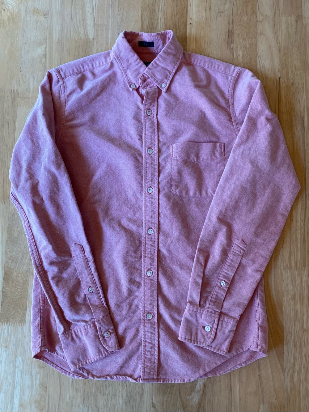 J. Crew Men's Oxford Button-Down Shirt in Dusty Rose Small